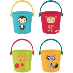 LUDI Set 4 cupe pentru baie