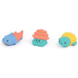 Ludi set 3 jucarii stropitoare din silicon, lavabile