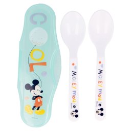 DISNEY MICKEY SET DE 2 LINGURI SI CUTIE DE TRANSPORT