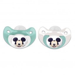 DISNEY MICKEY SET 2 SUZETE ORT0DONTICE DIN SILICON CU CAPAC DE PROTECTIE 6 LUNI+