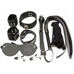 Set accesorii fetish 7pcs Black