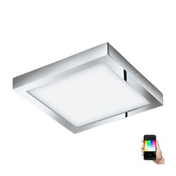 Eglo 33668-LED FUEVA-C Plafonieră LED RGBW reglabilă pentru baie 21W/230V 30x30cm