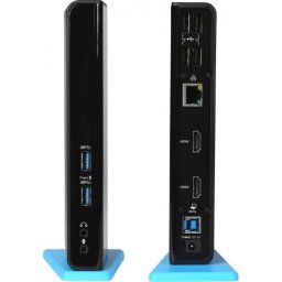 Statie de andocare I-tec U3DUALHDMIDOCK, Negru