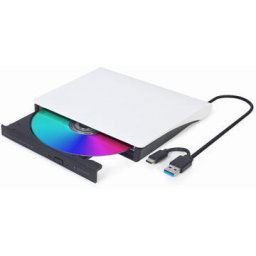 Unitate Optica Externa Gembird DVD-USB-03-BW, USB 3.1, Negru/Alb