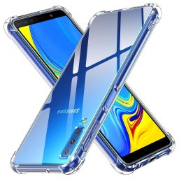 Husa Husa pentru Samsung Galaxy A7 2018 - Techsuit Shockproof Clear Silicone - Clear