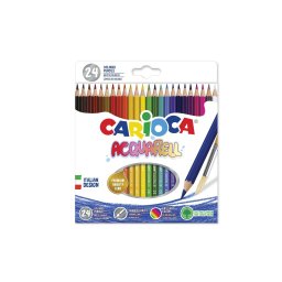 Creioane colorate CARIOCA Aquarell 24 buc/set, în cutie carton