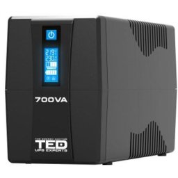 UPS 700VA/400W LCD Line Interactive AVR 2 schuko USB Management TED Electric TED003959