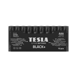 10 baterii alcaline AAA BLACK+ 1,5V Tesla Batteries