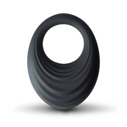 Rocks-Off Spire Vibrating Liquid Silicone Ring Black