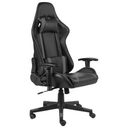 Scaun de gaming pivotant, gri, PVC GartenMobel Dekor