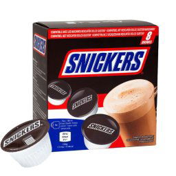 Capsule compatibile Nescafe Dolce Gusto ciocolata calda Snickers, 8 capsule, 120g