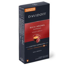 Capsule cafea Davidoff Café Rich Aroma Espresso, 10 capsule x 5.5g, Compatibil sistem Nespresso