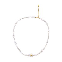 Maanesten Lanțuri 'MAGGIE' auriu / alb perlat