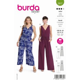 Tipar salopeta eleganta pentru femei cu decolteu, buzunare si bretele cu volane