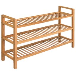 Pantofar cu 3 rafturi, 100x27x60 cm, lemn masiv de stejar GartenMobel Dekor