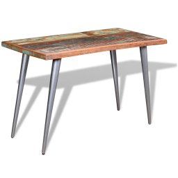 Masa de bucatarie, 120 x 60 x 76 cm, lemn masiv reciclat GartenMobel Dekor