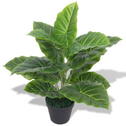 Planta artificiala Taro cu ghiveci, 45 cm, verde GartenMobel Dekor