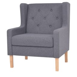 Fotoliu, gri, material textil GartenMobel Dekor