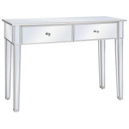 Masa consola tip oglinda, MDF si sticla, 106,5 x 38 x 76,5 cm GartenMobel Dekor