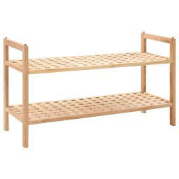 Pantofar din lemn solid de nuc, 69 x 26 x 40 cm GartenMobel Dekor