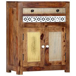 Dulap lateral, 60 x 30 x 75 cm, lemn masiv de sheesham GartenMobel Dekor