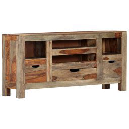 Servanta, gri, 100x30x50 cm, lemn masiv de sheesham GartenMobel Dekor