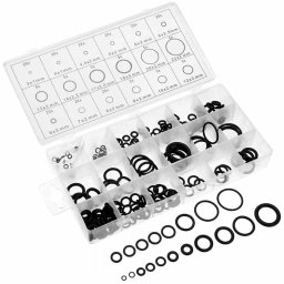 Set 225 de garnituri din cauciuc ""O-Ring"" rezistente la ulei, 18 tipuri/dimensiuni