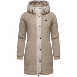 Ragwear Jachetă fleece 'Cousy' bej / alb kitt / negru