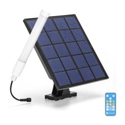 Tub LED cu panou solar Aigostar LED/3,2V 3000K/4000K/6500K IP65 + telecomandă