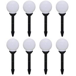 Lampi de exterior pentru alee LED 8 buc. 15 cm, cu tarus de sol GartenMobel Dekor