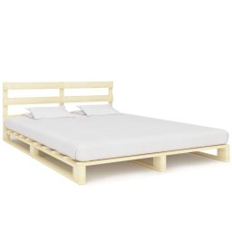 Cadru de pat din paleti, 140 x 200 cm, lemn masiv de pin GartenMobel Dekor