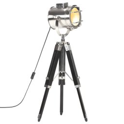 Lampa de podea cu trepied, 69 cm, negru, lemn masiv de mango GartenMobel Dekor