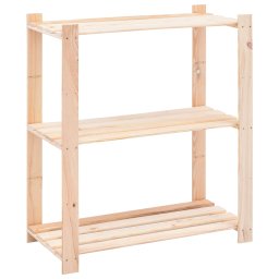 Raft depozitare 3 niveluri, 80x38x90cm, lemn masiv pin, 150kg GartenMobel Dekor