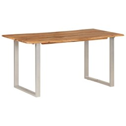 Masa de bucatarie, 154x80x76 cm, lemn masiv de acacia GartenMobel Dekor
