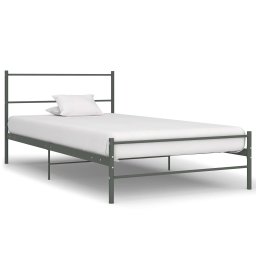 Cadru de pat, gri, 90 x 200 cm, metal GartenMobel Dekor