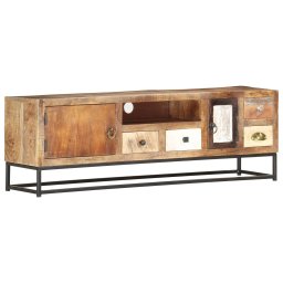 Comoda TV, 120 x 30 x 40 cm, lemn masiv reciclat GartenMobel Dekor