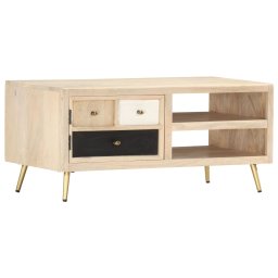 Masuta de cafea, 90x45x40 cm, lemn masiv de mango GartenMobel Dekor