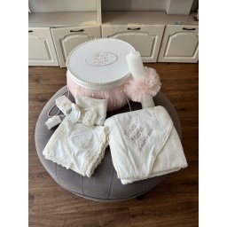 Trusou botez complet Little Pearl baby pink