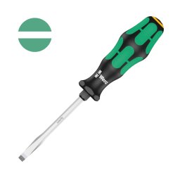 surubelnita dreapta 4,5 90 mm WERA 334 SK Lasertip cu tija hexagonala, hexagon pentru strangere cu cheie si maner Kraftform Plus antirostogolire 05007672001
