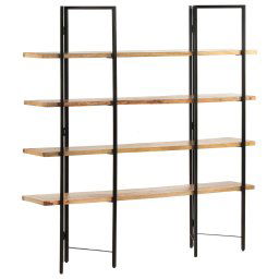 Biblioteca cu 4 niveluri, 160x35x160 cm, lemn masiv de mango GartenMobel Dekor