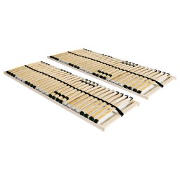 Baze de pat cu sipci, 2 buc., 28 sipci, 7 zone, 80 x 200 cm GartenMobel Dekor