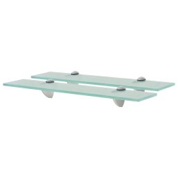 Rafturi suspendate, 2 buc., 50 x 10 cm, sticla, 8 mm GartenMobel Dekor