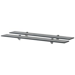 Rafturi suspendate, 2 buc., 80 x 10 cm, sticla, 8 mm GartenMobel Dekor