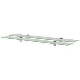 Rafturi suspendate, 2 buc., 80 x 10 cm, sticla, 8 mm GartenMobel Dekor