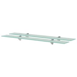 Rafturi suspendate, 2 buc., 80 x 20 cm, sticla, 8 mm GartenMobel Dekor