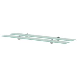 Rafturi suspendate, 2 buc., 90 x 20 cm, sticla, 8 mm GartenMobel Dekor