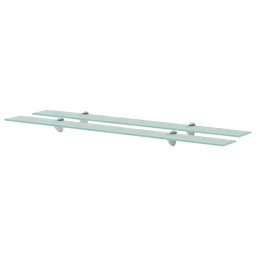 Rafturi suspendate, 2 buc., 100 x 20 cm, sticla, 8 mm GartenMobel Dekor