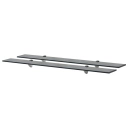 Rafturi suspendate, 2 buc., 90 x 20 cm, sticla, 8 mm GartenMobel Dekor