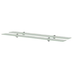 Rafturi suspendate, 2 buc., 100 x 20 cm, sticla, 8 mm GartenMobel Dekor