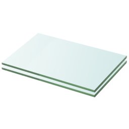 Rafturi, 2 buc., 20 x 25 cm, panouri sticla transparenta GartenMobel Dekor